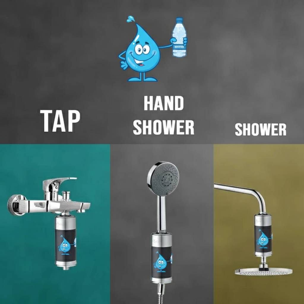 Hard Water Filter for Shower & Tap- MaxLife Series