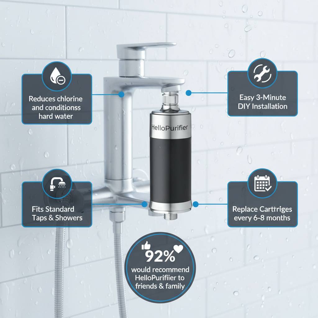 Hard Water Filter for Shower & Tap- MaxLife Series