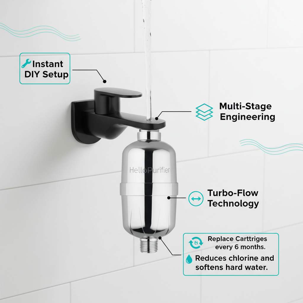 Hard Water Shower & Tap Filter- Beta Series